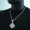 Euro American New Dollar Letter Round Pendant Euro American Fashion Trend Men and Women Hip-hop 5mm Fried Dough Twists Chain Fashion Jewelry