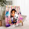 1pc Blanket Gabby's Dollhouse2 Print Design, Lightweight Blanket for Sofa, Bed- Soft &Warm, Gift for All Seasons like Christmas, Halloween