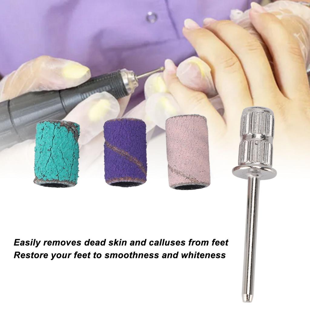 75pcs Small Manicure Sanding Band 80# 120# 180# Exfoliation Professional Sanding Ring Band for Pedicure