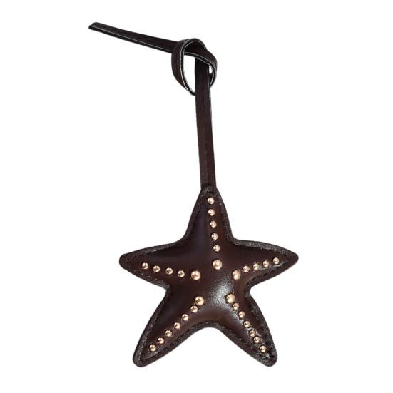 Keychain Pendant Hand-Stitched Rivets Imitation Leather Star Shape Lightweight Bag Charm Keys Suitcases Accessory