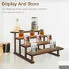 4 Tier Wooden Display Riser StandCupcake Display Shelf Tabletop Spice Rack for Party Kitchen Perfume Fragrance Vendors event