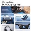 Saina S-B60SProMax IP68 Waterproof Open-Ear Bone Conduction Sports Headphones