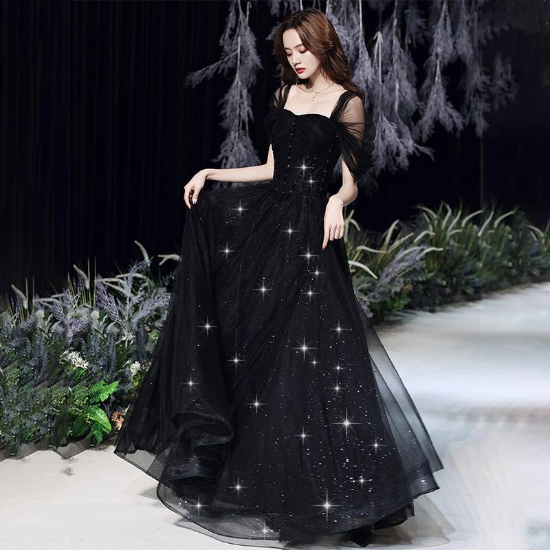 Black Evening Dress Dress 1011 New