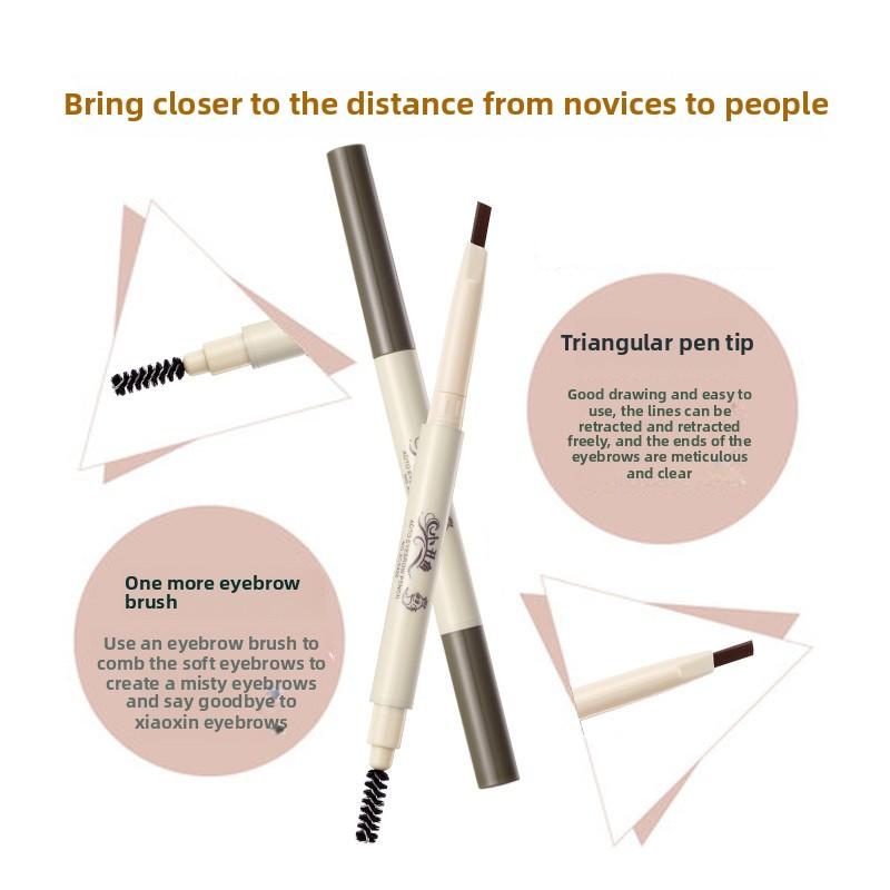Long-lasting Waterproof Eyebrow Pencil for Women No Color Fading Beginner Eyebrow Pencil and Eyebrow Powder