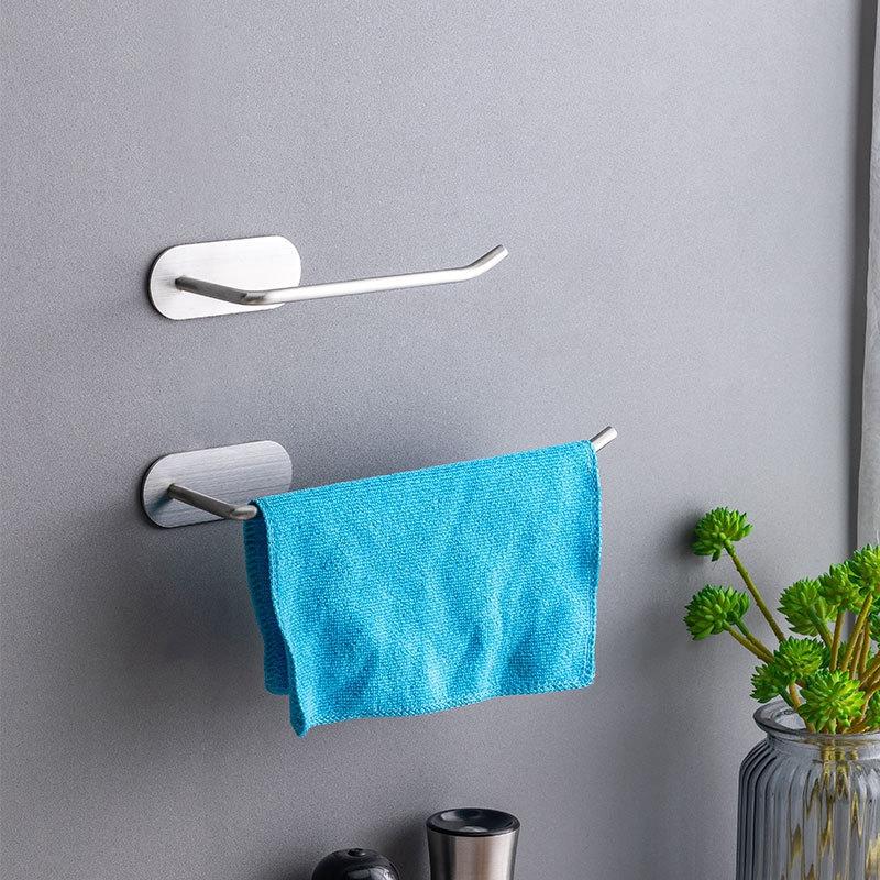 Suporte de parede para papel higiênico, aço inoxidável, acessório para rolo de papel higiênico, toalha e tecido