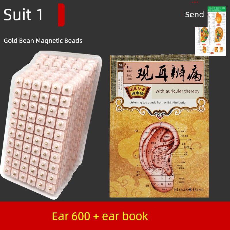 Bean Stickers Magnetic Suction Bean Acupunture Sticker Bead Auricular Needle Stickers Wrist Magnetic Therapy Acupunture Sticker Stimulation Stickers