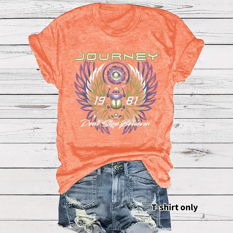 Damen Rock Kurzarm T-Shirt