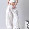Autumn and Summer New Wide-leg Pants Women's Korean Version of Fashion Versatile High-waisted Thin Lace High-waisted Casual Pants