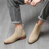 Trend New Designer Winter Fashion Suede Leather Chelsea Ankle Boots For Men Casual Luxury Brand Designer Shoes Zapatos Hombre