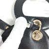 CHANEL Round name tag Logo CC Matelasse Quilted Charm Bag Charm Key Holder