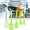 Cooking Spatula Set Silicone Baking Scraper Heat Resistant   Kitchen Utensil(Pink )