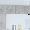 Hanging Cabinet with Door 2 pcs Concrete Grey and White 50 x 31 x 40 cm