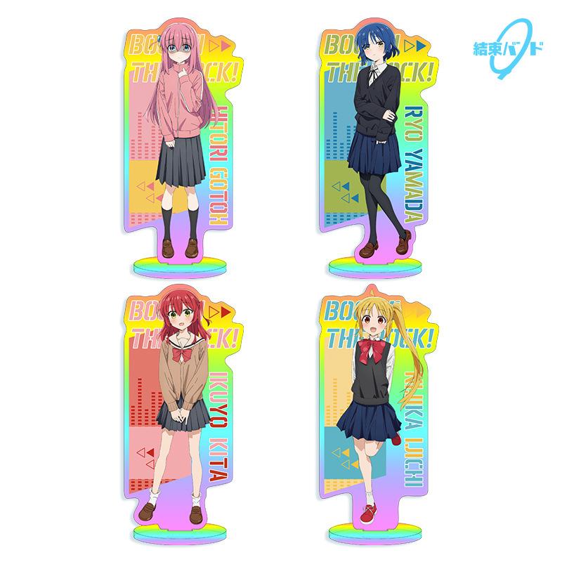 Rainbow Laser Bocchi The Rock Anime Stojan Akrylová figurka Yamada Ryō Kita Ikuyo Gotō Hitori Ijichi Nijika Stojací talíř