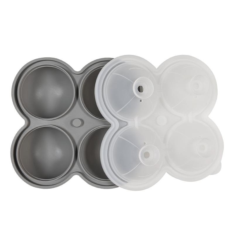 Large Silicone Ice Cube Trays - Easy-Release No Leakage Perfect For Whiskey Cocktails Juice And Parties