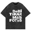 100% Cotton Tee Shirt BAD BUNNY Album T Shirts DTMF Debí Tirar Más Fotos Men Women TShirt Oversize Mineral Wash Tops