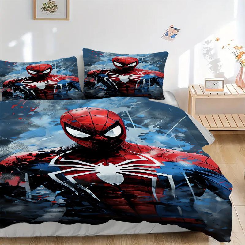 Spiderman Heroic Costume Print 3Pcs Bedding Setduvet Cover With 2 Bedropillowcase Home Birthday Gift