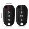 Silicone Car Flip Key Case Cover Shell For Peugeot 208 308 408 508 2008 3008 4008 5008 For Citroen C3 C4 CACTUS C6 Accessories