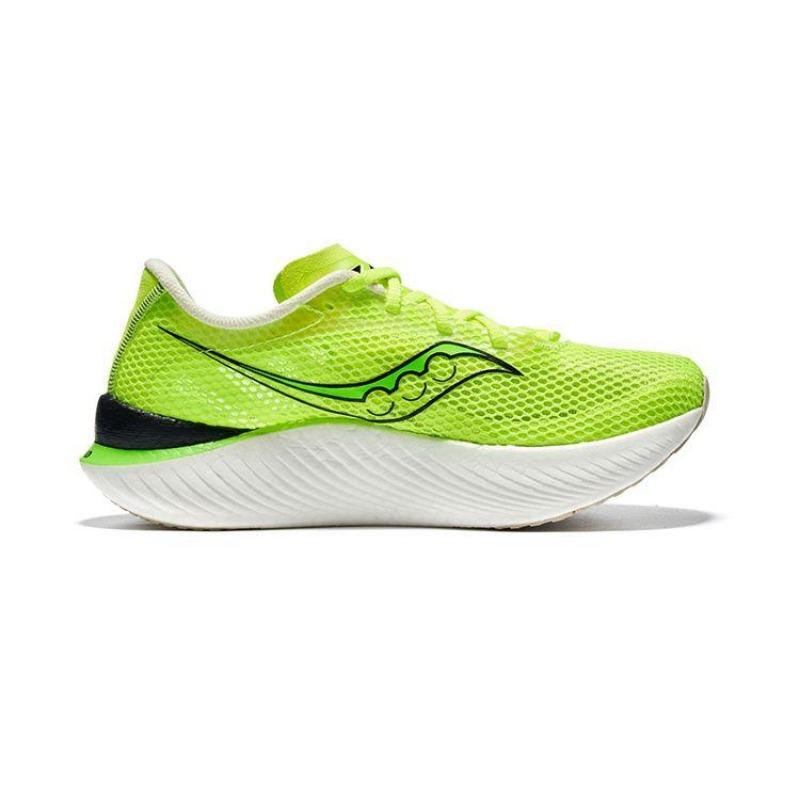 Saucony Endorphin Pro 3 men carbon plate marathon racing shoes green black S20755-75