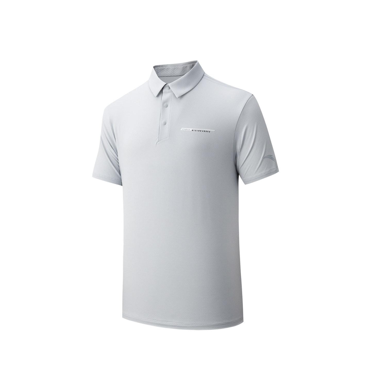 Anta Minimalist Letter Fashion Breathable Versatile Short Sleeve Polo Shirt Men tops 152627109-2 S