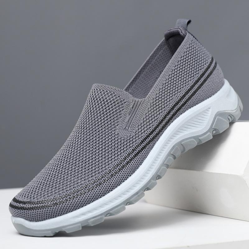 Zhongjianbu shoes flat-bottomed comfortable thin single-layer fly-woven mesh breathable sneakers