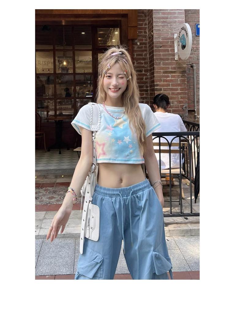 Unisex 2025 Vår/Höst Trendiga Vida Ben Street Dance Arbetsbyxor