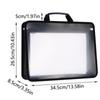 Large Capacity Portable Documents Bag Thickened Plastic File Organizer  Students
