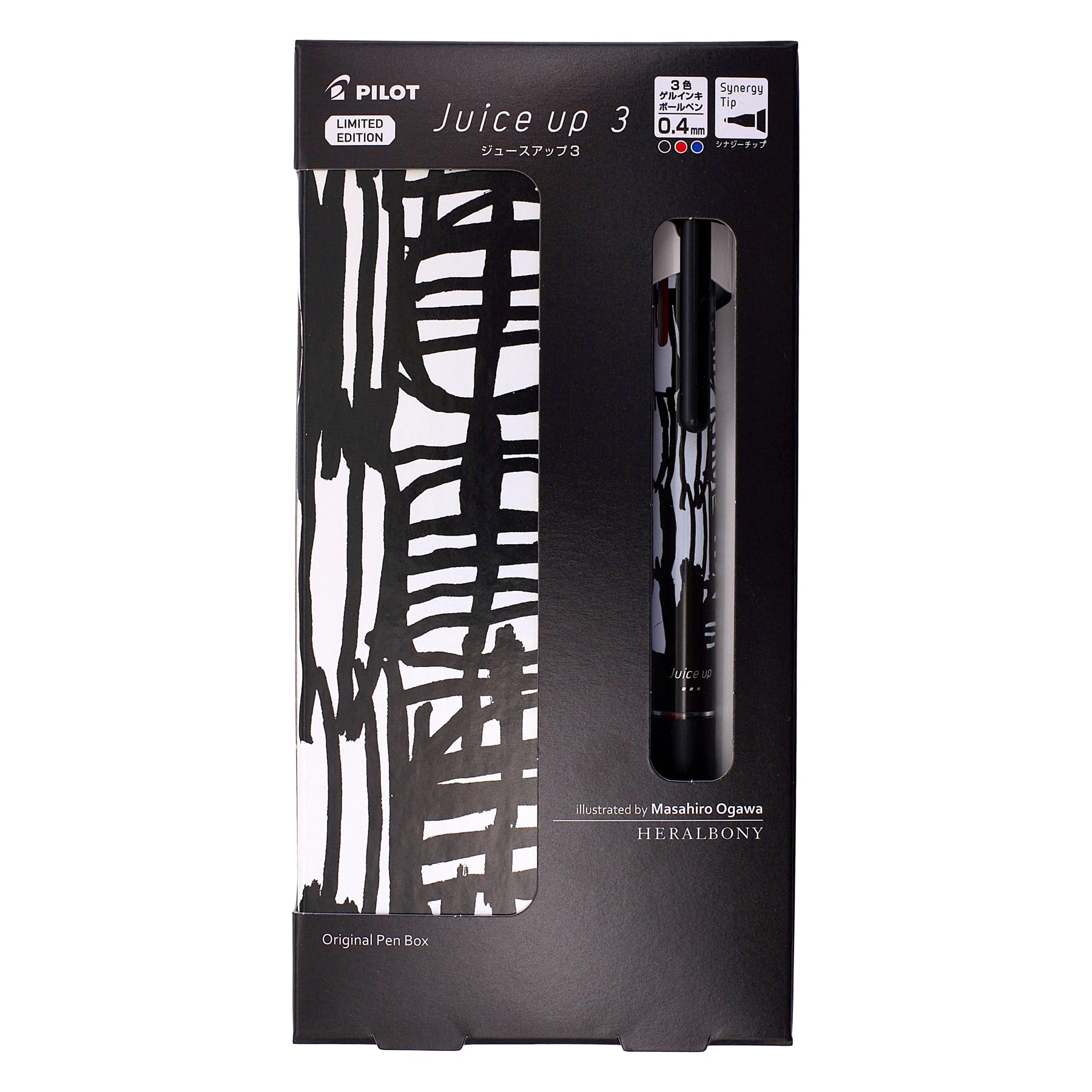 Limited Edition Gel Ink Ballpoint Pen Juice Up 3 Heralbony LKJ 3-Color 0.4mm [Masahiro Ogawa]