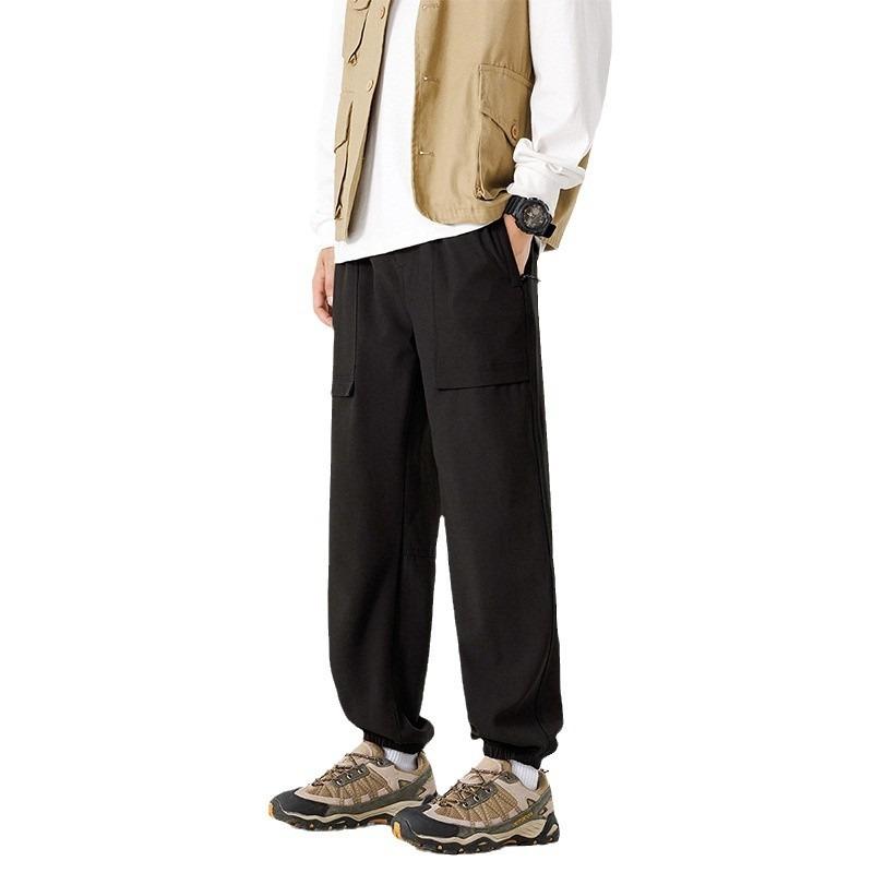 Pants men's spring and autumn new men's casual overalls loose and versatile sports corset paratrooper pants