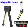 Gym Lamp for Posing Magnetic LED Flashlight with Hanging Hook Work Light USB Rechargeable for Car Repair Home Garage Emergency