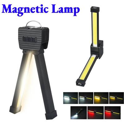 Gym Lamp for Posing Magnetic LED Flashlight with Hanging Hook Work Light USB Rechargeable for Car Repair Home Garage Emergency