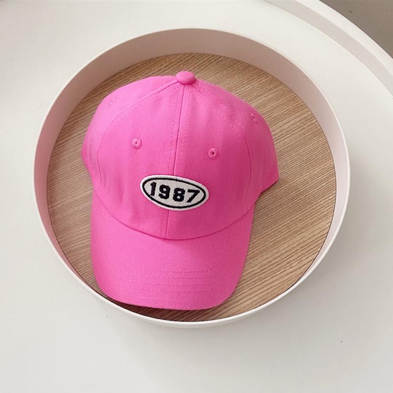 

Детская бейсболка, детская шляпа от солнца, шляпа для мальчиков и девочек, розово-красные шляпы с надписями