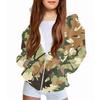 Children's Fashion Christmas Printed Long Sleeved Hooded Sweatshirt Girls' Hoodie Jacket