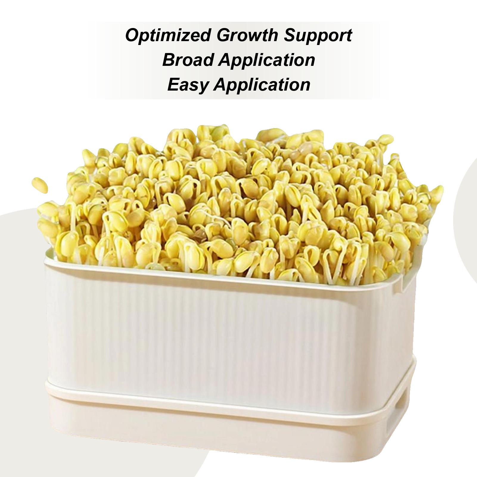 

Sprouting Tray Soil-Free Propagator with Lid Cultivation Germination Tray for Bean Pea Wheatgrass Growing Planting Cultivation CN