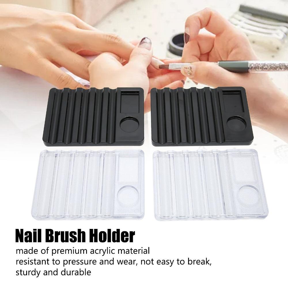 4PCS Multifunction Multifunction Nail Brush Rack DIY Nail Painting Auxiliary Accessory