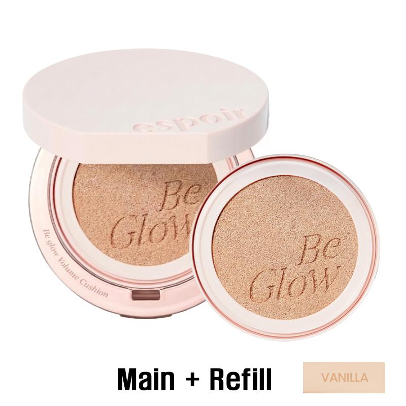 Espoir NEW Be Glow Volume Cushion (Set: Cushion 13g + Refill 13g)  (10 Options)