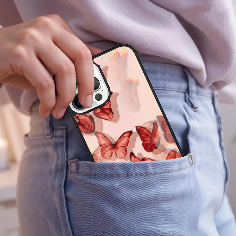Beauty Butterfly A Phone Case For iPhone 17 Air 15 16e 14 13 Pro Max Coque 12 11 Pro Max PLUS cover