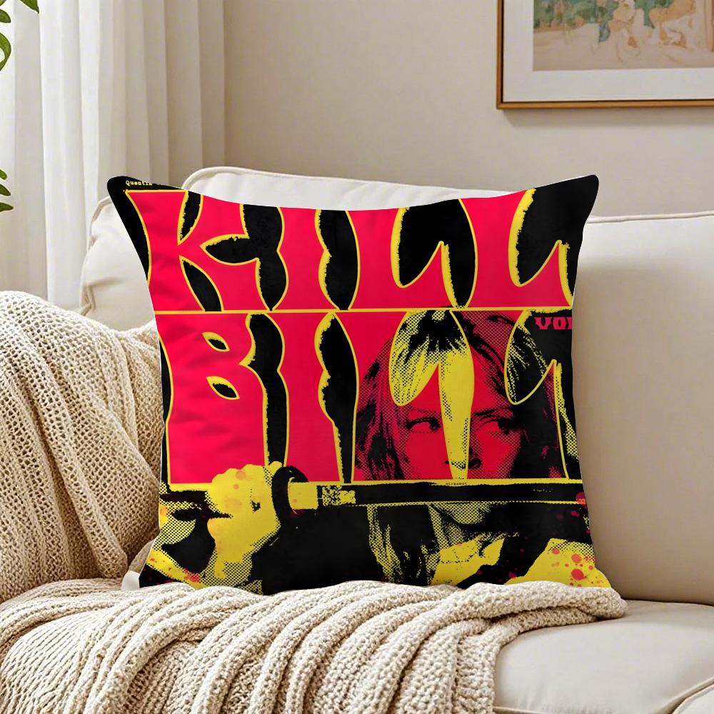 movie action KKill BBillS Cushion Cover Pillowcase Antidustmite living Room Sofa Decor Cushion Room