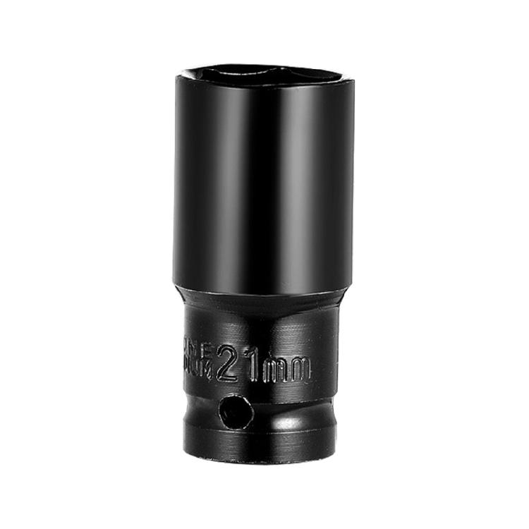 Resilients Black Coated 1/2" Drive Deep Impact Socket Resistant and Long Lasts