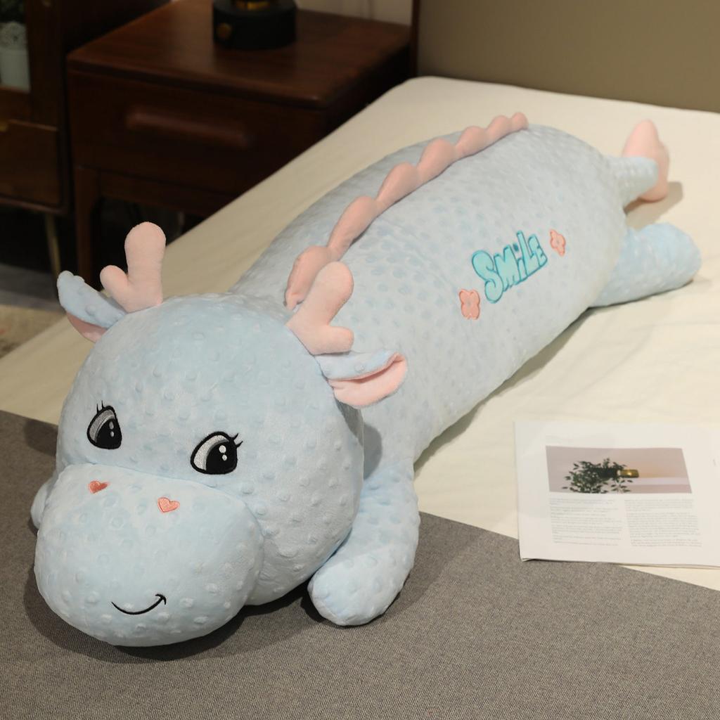 Breathable Snuggly Dragon Bolster Soft Companions Cozy Plush Lying Prone Dragon Sleepy Fling Cushion Chamber Ornament Boys Girls Present