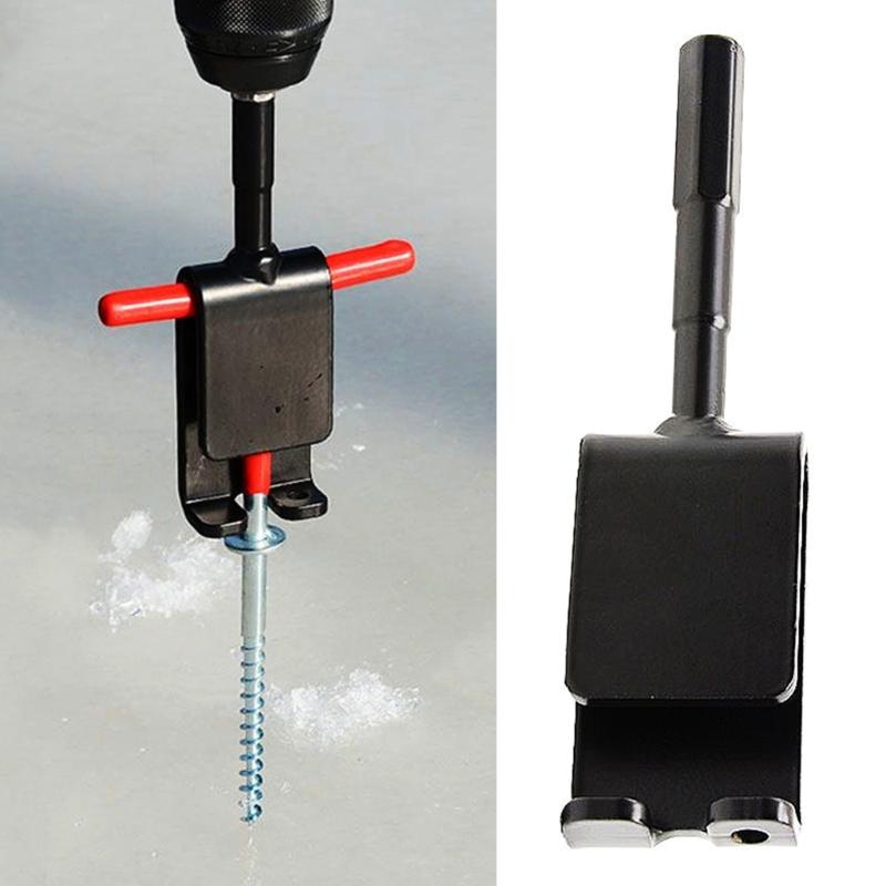 Fishing Shelter Tent Ice Anchors Drill Adapter Ice Anchors Stake Drill Adapter