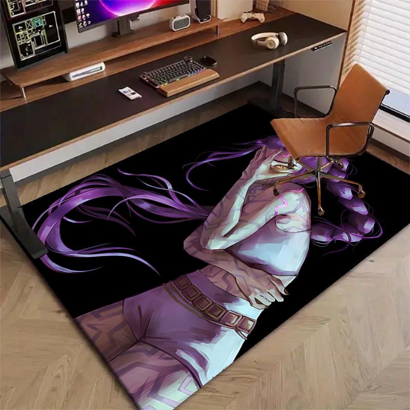 1pc KPop Demon Hunters RUMI5 Design Printed Area Rug Carpet for Bedroom Living Room Home Decor Rugs Mat Non Slip Mat Rug for Bedside