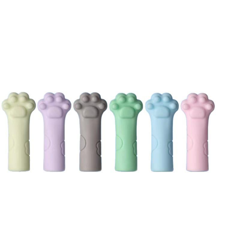 Cat Paw Eraser & Pencil Cap Set for Kids – Soft, Cute, and Functional Pencil Extender Sleeve.