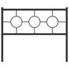 Replacement Headboard Metal Black 107 Cm