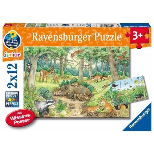 Jeu de puzzle - ravensburger - 05673 - 12 pièces - animaux - pour enfants à partir de 3 ans