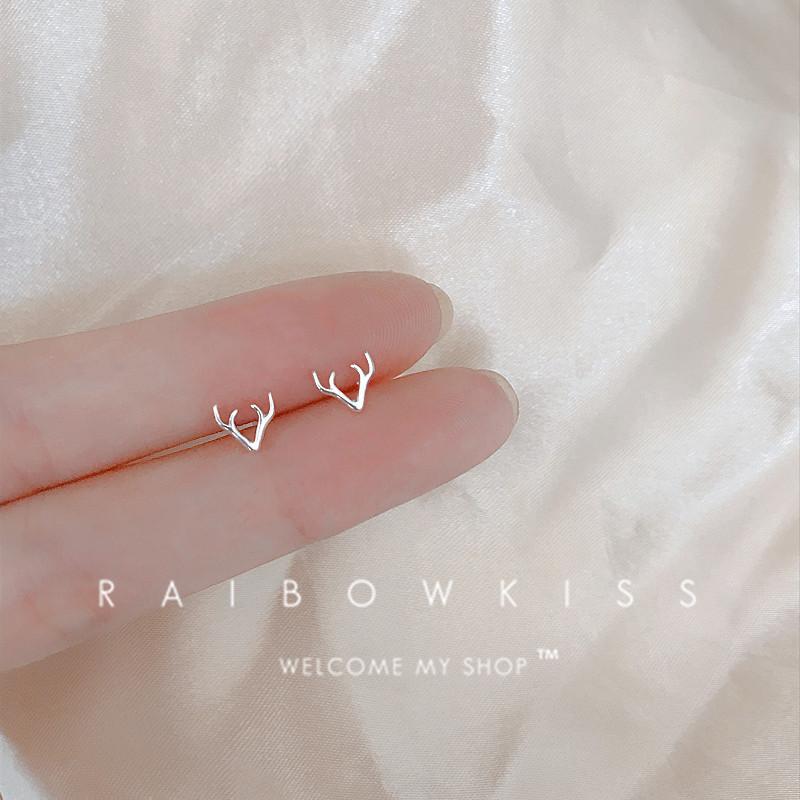 925 Silver Needles Silver Color Mini Star Heart Butterfly Stud Earrings for Women Hypoallergenic Daily Wear Ear Girls Pierc Gift