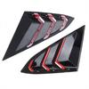 Window Side Louvers Vent Black &Red Accessories For Honda Civic Seden 2016-2021+