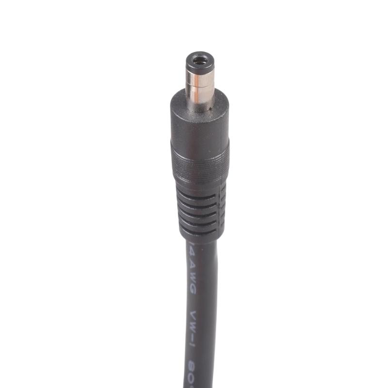 5.5mm x 2.1mm Male Connectors Cable Line Open End Power Cord With Tinned Ends For Electronics And DIY Projects
