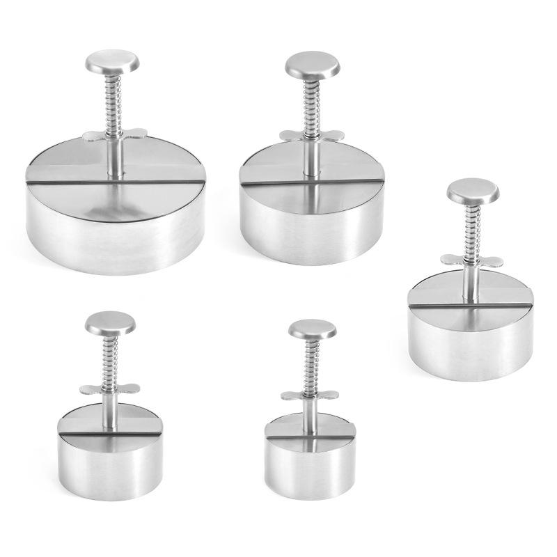 304 Hamburger Meat Press Stainless Steel Pie Press Meat Patty Molded Meat Mold DIY Rice Ball Meat Filling Dumpling Skin Mold