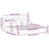 Viana  Bed Frame without Mattress White and Black 180 x 200 cm Faux Leather