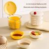 Portable Mini Sauce Dish Set With Chopstick Rest Dustproof Stackable Plastic Food Container For Kitchen